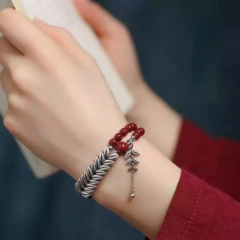 Cinnabar bracelet--wishing elders health and longevity