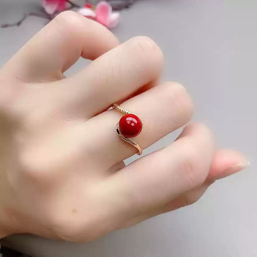 Cinnabar Ring--Bless yourself or your friends with health and longevity