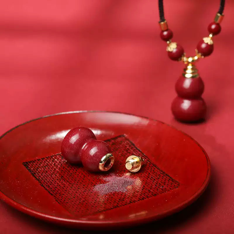 Cinnabar necklace--bless the elders for longevity