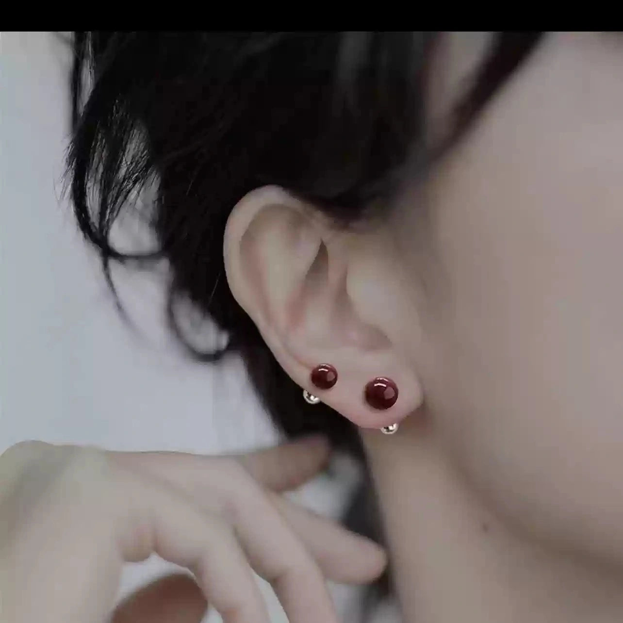 Cinnabar earrings - Get Wealth