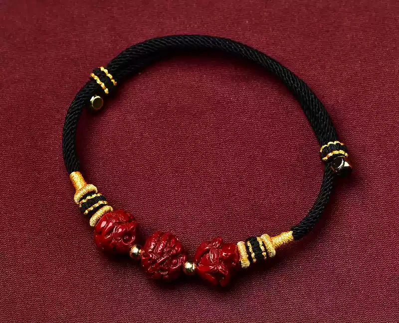Cinnabar Bracelet--Buddhist Mascot
