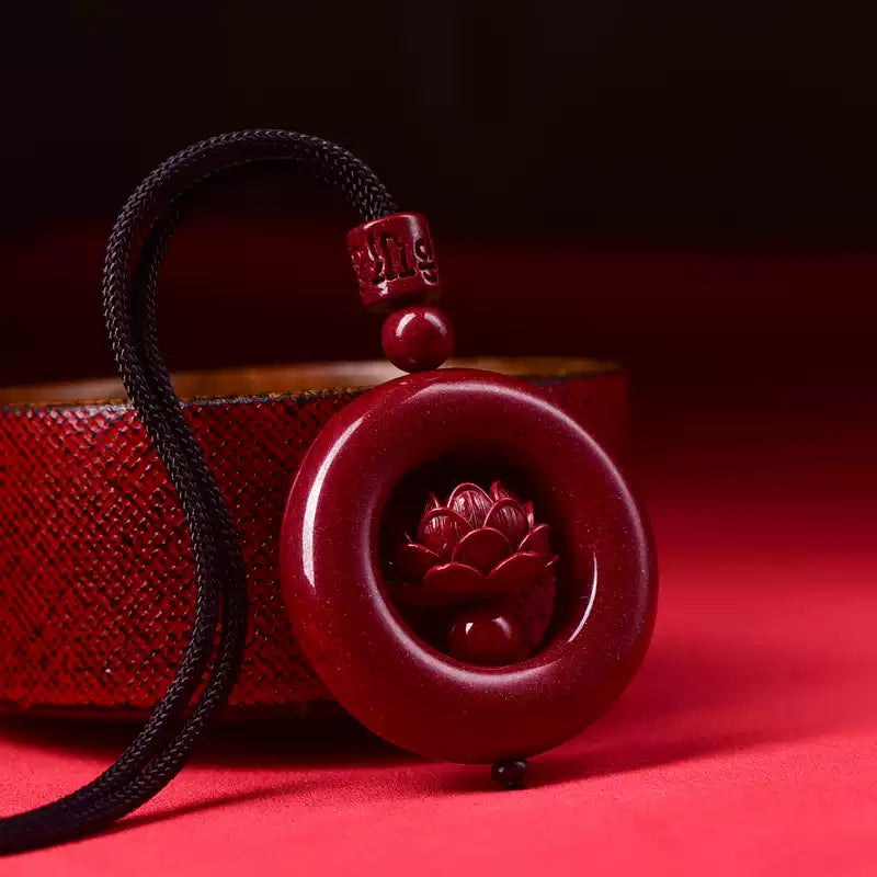 Cinnabar necklace--bless yourself and your friends with health and longevity