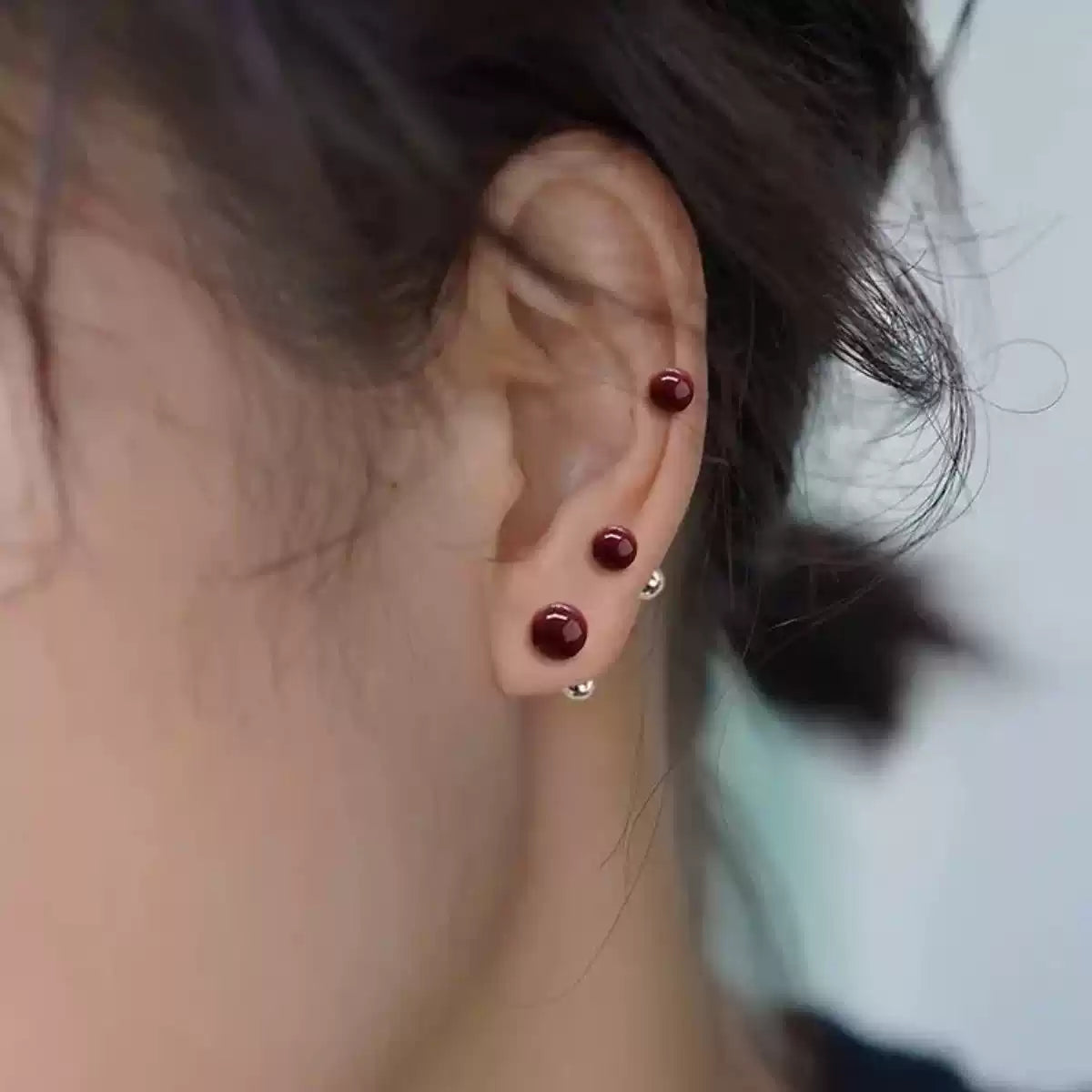 Cinnabar earrings - Get Wealth