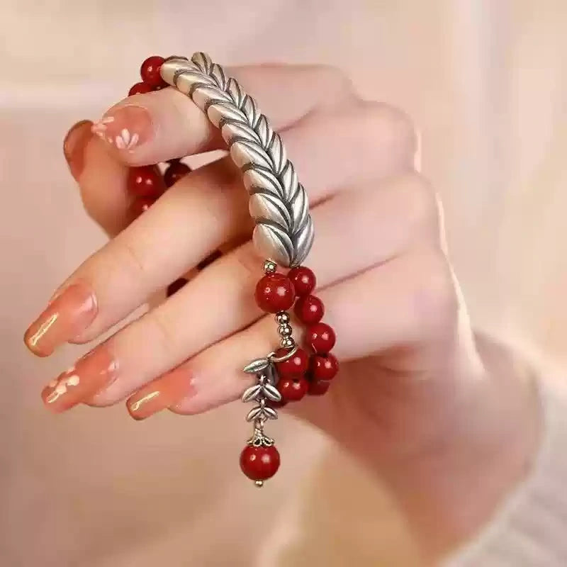 Cinnabar bracelet--wishing elders health and longevity