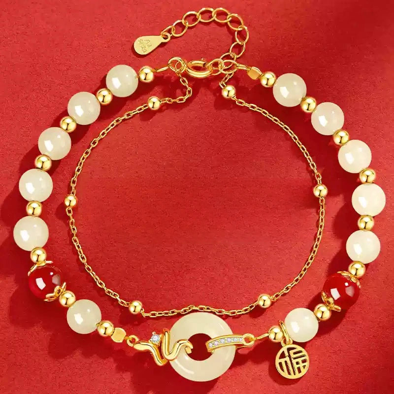 Cinnabar Bracelet--Bless yourself and your friends with health and longevity