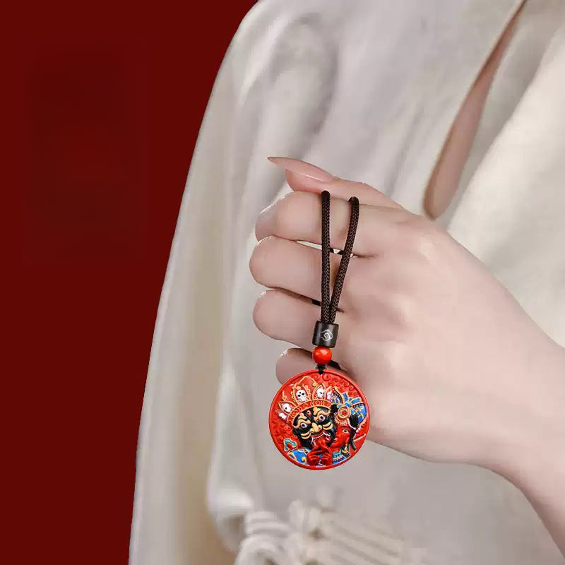 Cinnabar necklace--increase luck