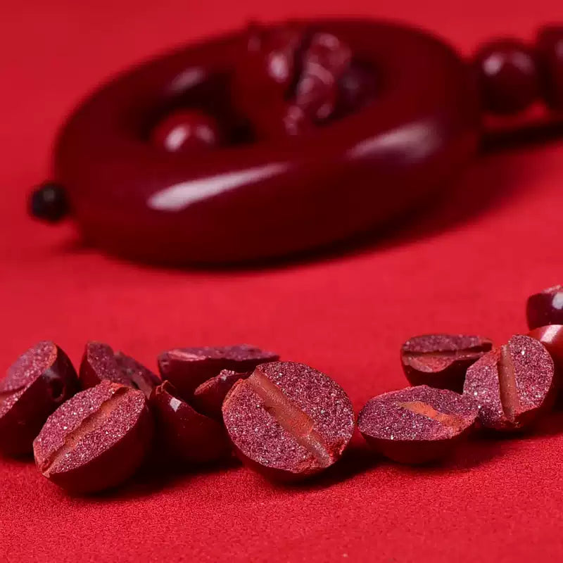 Cinnabar necklace--bless yourself and your friends with health and longevity