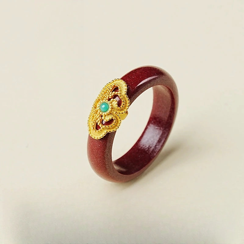 Cinnabar Ring--Birth Month Blessing