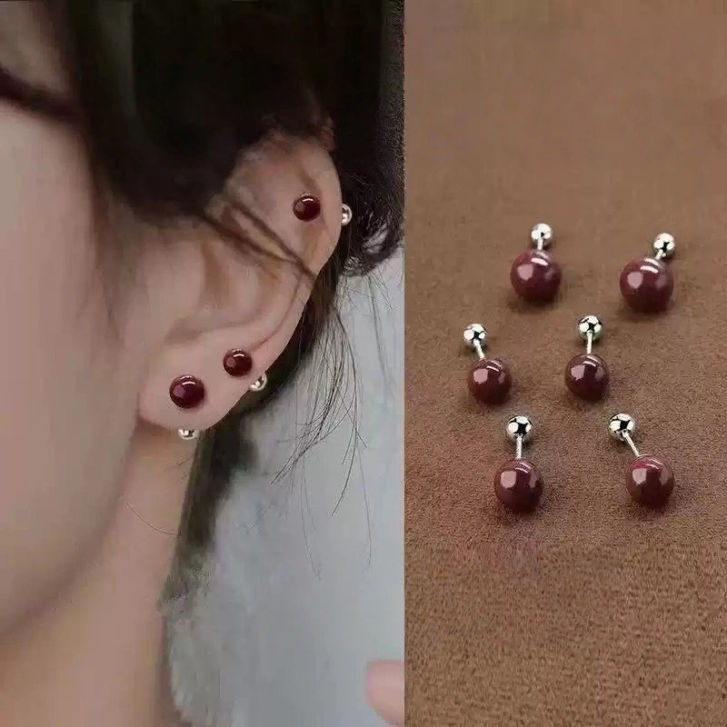 Cinnabar earrings - Get Wealth