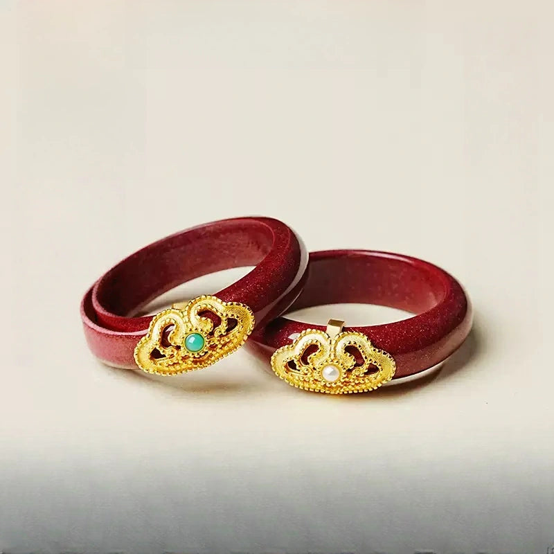 Cinnabar Ring--Birth Month Blessing