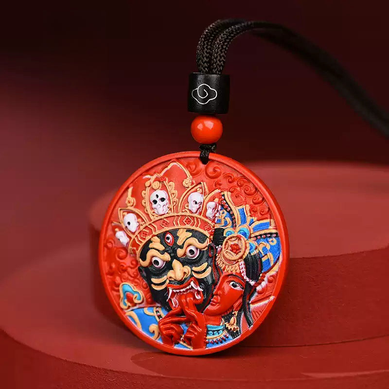 Cinnabar necklace--increase luck