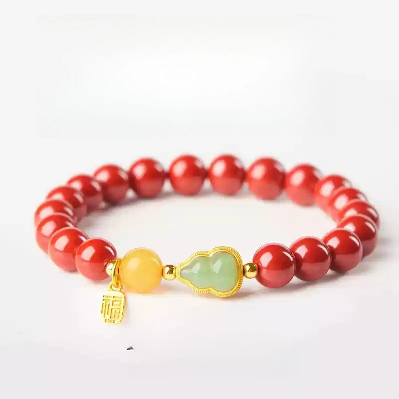 Cinnabar bracelet--increase luck