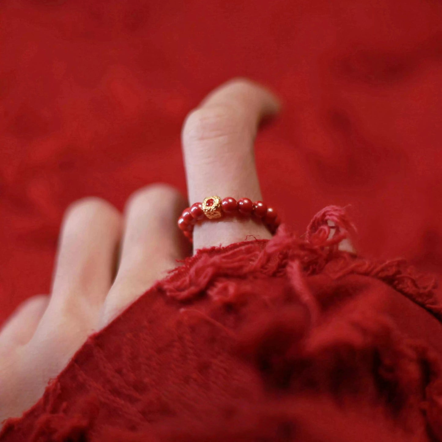 Cinnabar Ring--Bless yourself or your friends with health and longevity