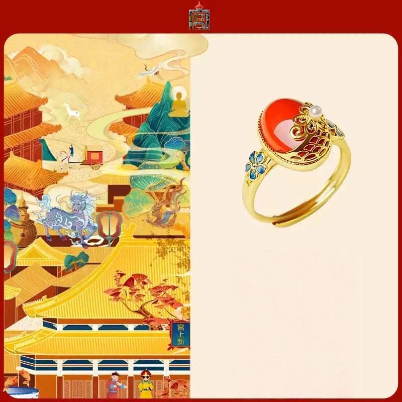 Cinnabar Ring--Buddhist Mascot