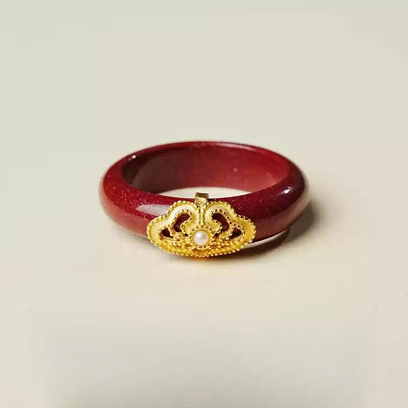 Cinnabar Ring--Birth Month Blessing