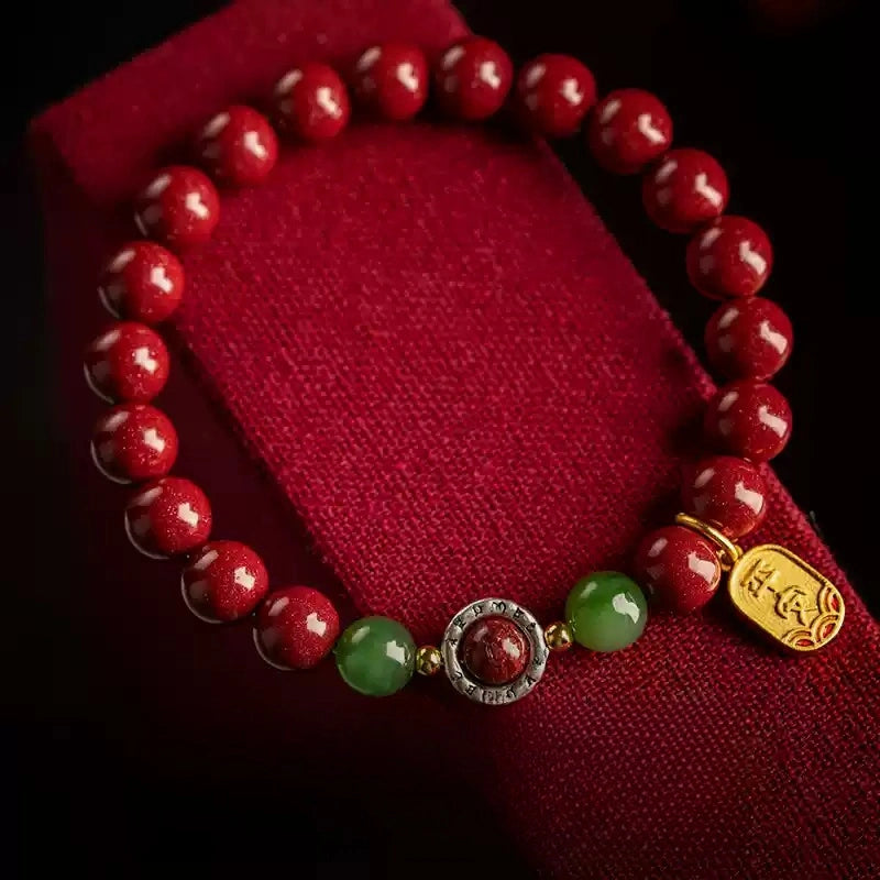 Cinnabar Bracelet--Birth Month Blessing