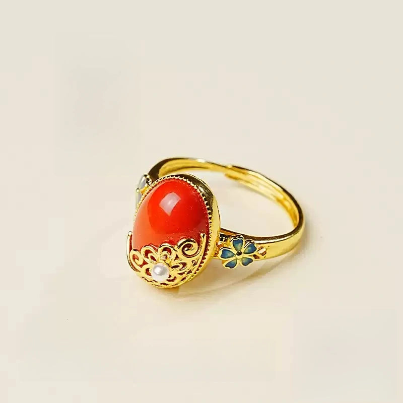 Cinnabar Ring--Buddhist Mascot