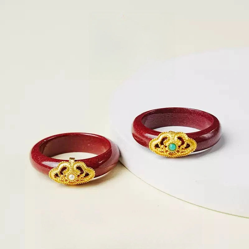 Cinnabar Ring--Birth Month Blessing