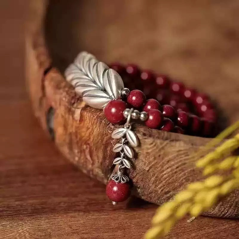 Cinnabar bracelet--wishing elders health and longevity