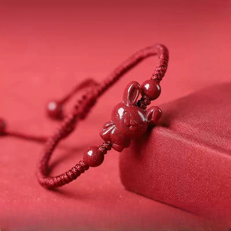 Cinnabar bracelet--increase luck