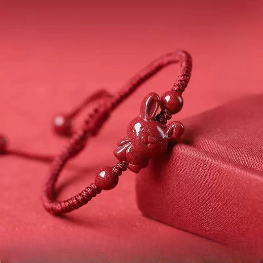 Cinnabar bracelet--increase luck