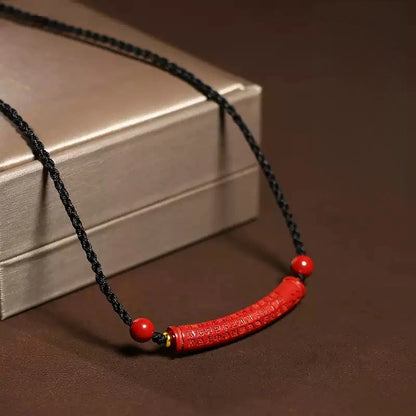 Cinnabar necklace--bless yourself and your friends with health and longevity