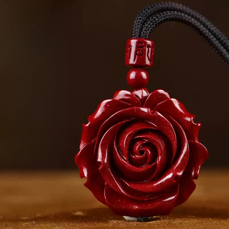 Cinnabar necklace--bless yourself and your friends with health and longevity