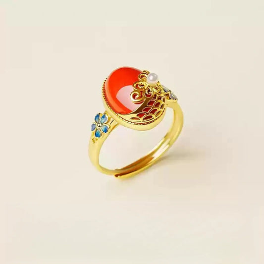 Cinnabar Ring--Buddhist Mascot