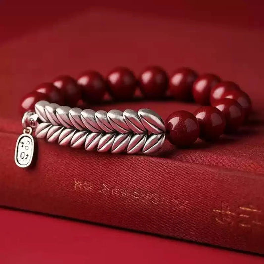 Cinnabar bracelet--wishing elders health and longevity