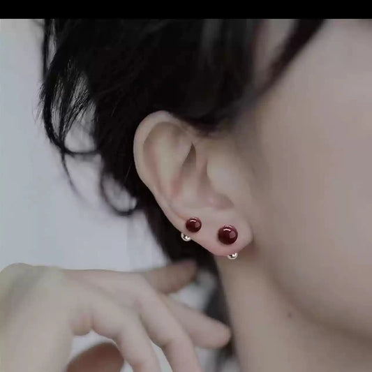 Cinnabar earrings - Get Wealth
