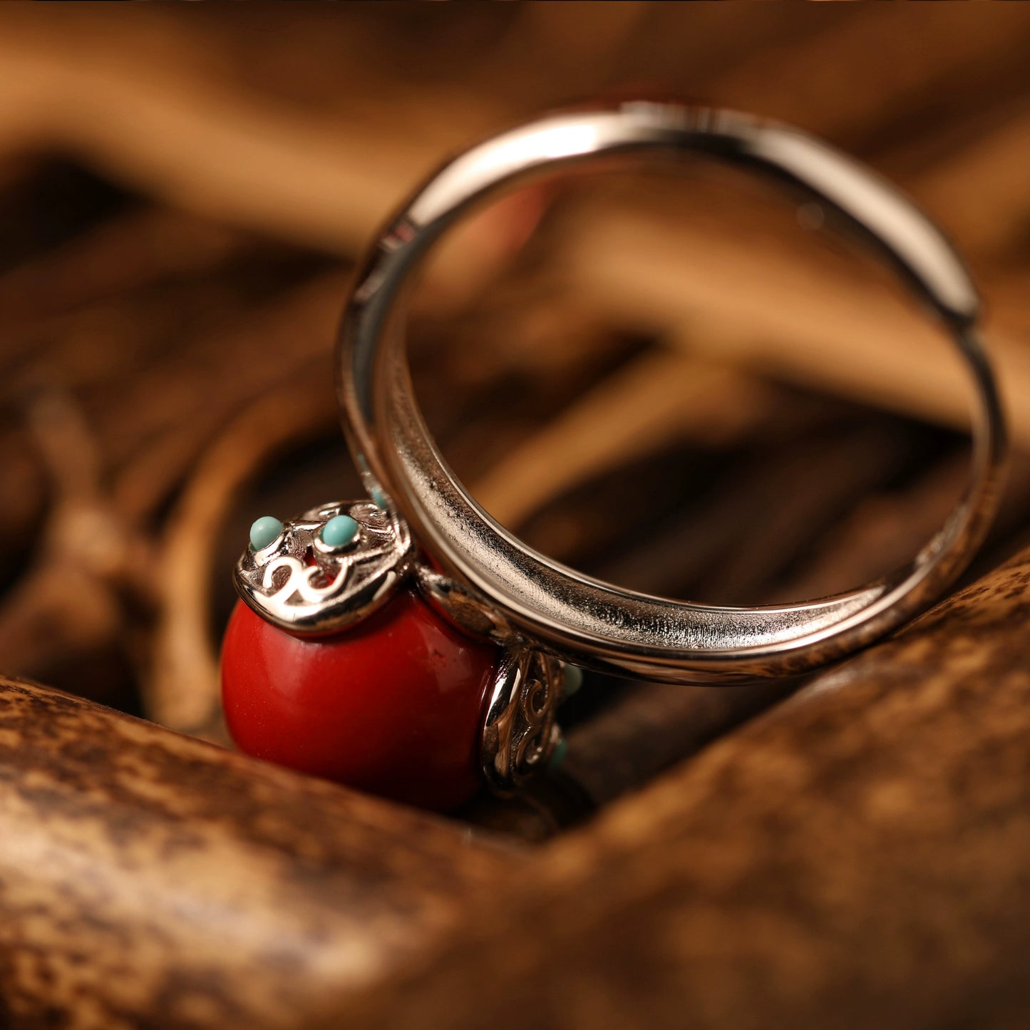 Cinnabar Ring--Increase Luck