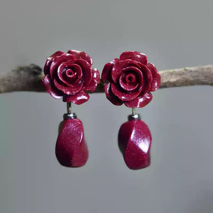 Cinnabar earrings - remove bad luck
