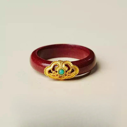 Cinnabar Ring--Birth Month Blessing