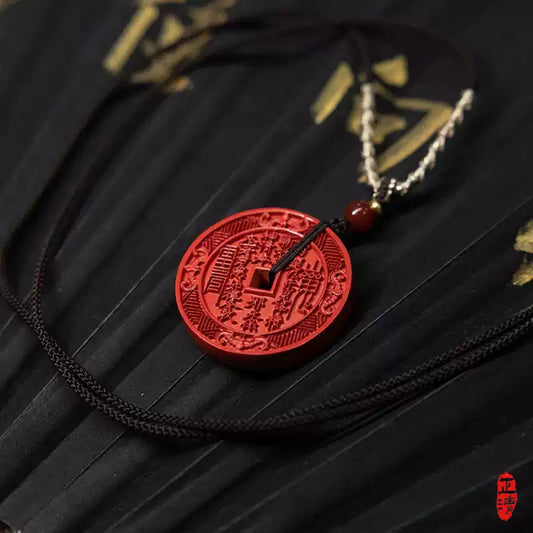 Cinnabar necklace - remove bad luck
