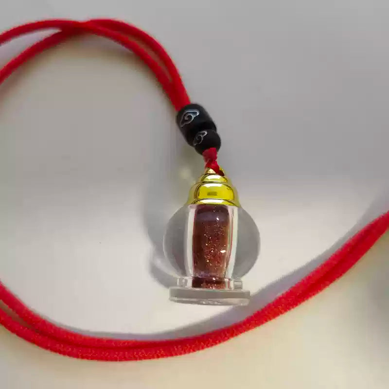 Cinnabar necklace--birth month blessing
