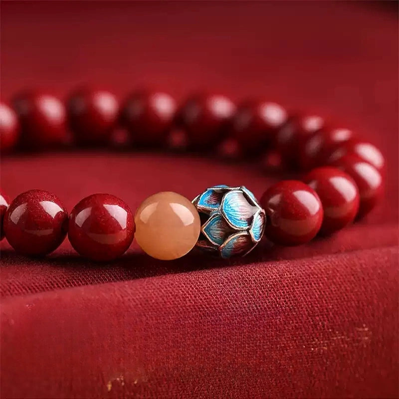 Cinnabar bracelet--wishing elders health and longevity
