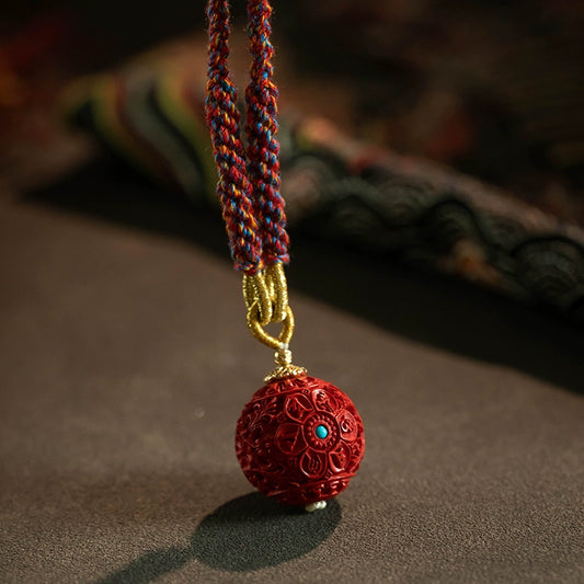 Cinnabar necklace - remove bad luck