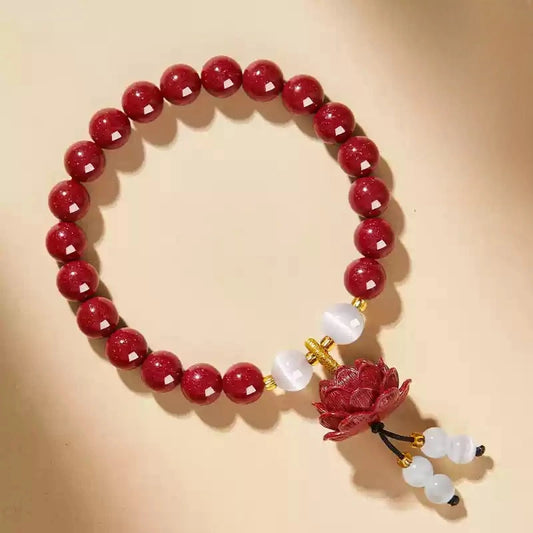 Cinnabar Bracelet--Buddhist Mascot