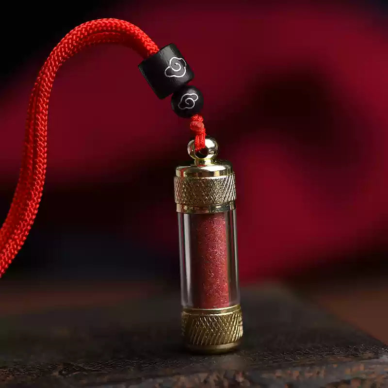 Cinnabar necklace--birth month blessing