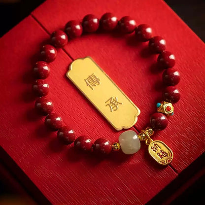 Cinnabar Bracelet--Birth Month Blessing