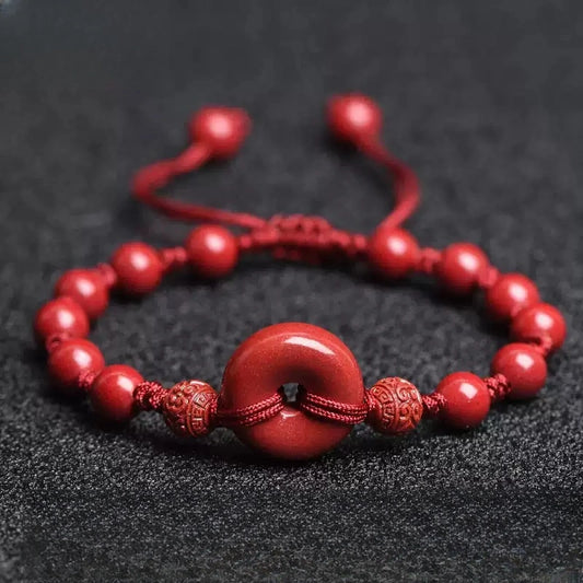 Cinnabar bracelet--wishing elders health and longevity