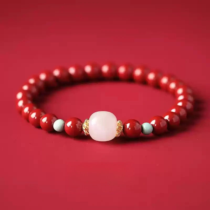 Cinnabar bracelet--increase luck
