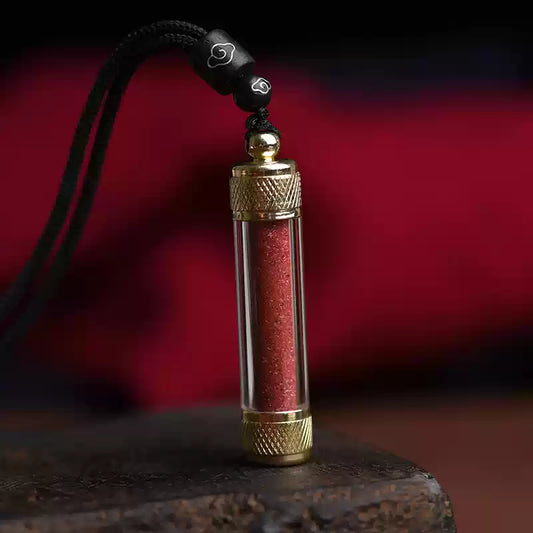 Cinnabar necklace--birth month blessing