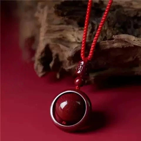 Cinnabar necklace--birth month blessing