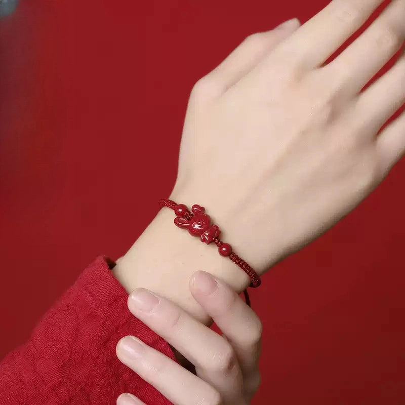 Cinnabar bracelet--increase luck