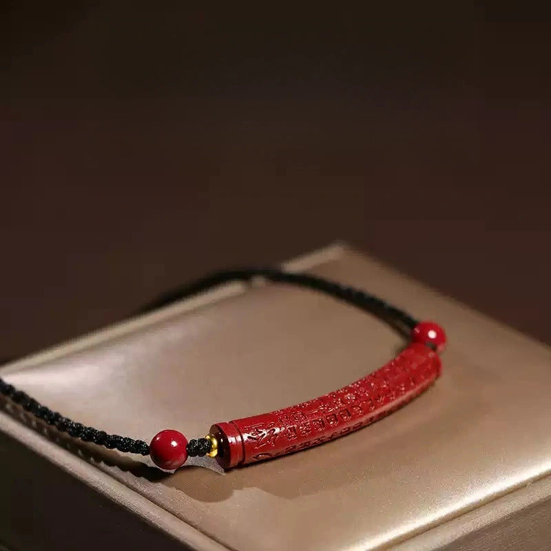 Cinnabar necklace--bless yourself and your friends with health and longevity
