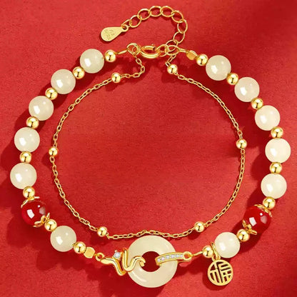 Cinnabar Bracelet--Bless yourself and your friends with health and longevity