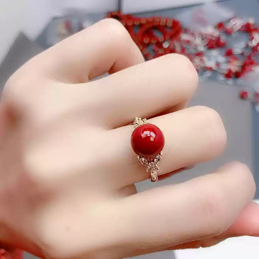 Cinnabar Ring--Bless yourself or your friends with health and longevity