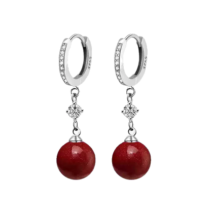 Cinnabar earrings - Get Wealth