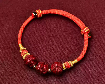 Cinnabar Bracelet--Buddhist Mascot